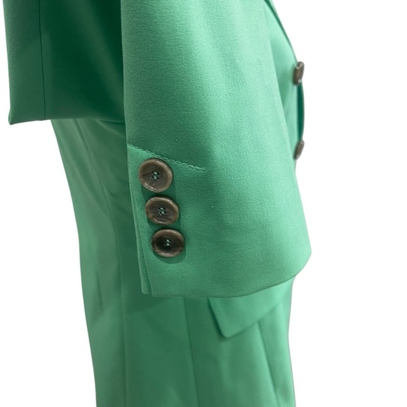 MARELLA Affetto By Max Mara Women’s Double Breasted Blazer Bright Green NWT $535 - Picture 8 of 16